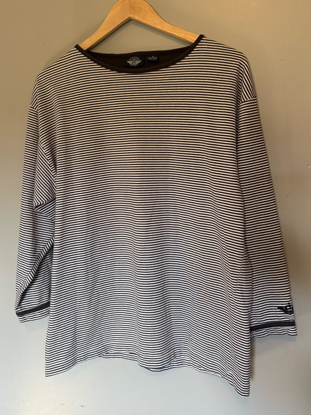 Dockers 100% Cotton Brown Striped Top